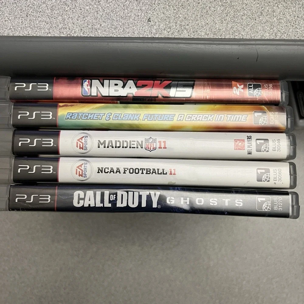 Lot Of 5 PlayStation PS3 Call Of Duty Ghosts, Sports ,‎ Ratchet & Clank